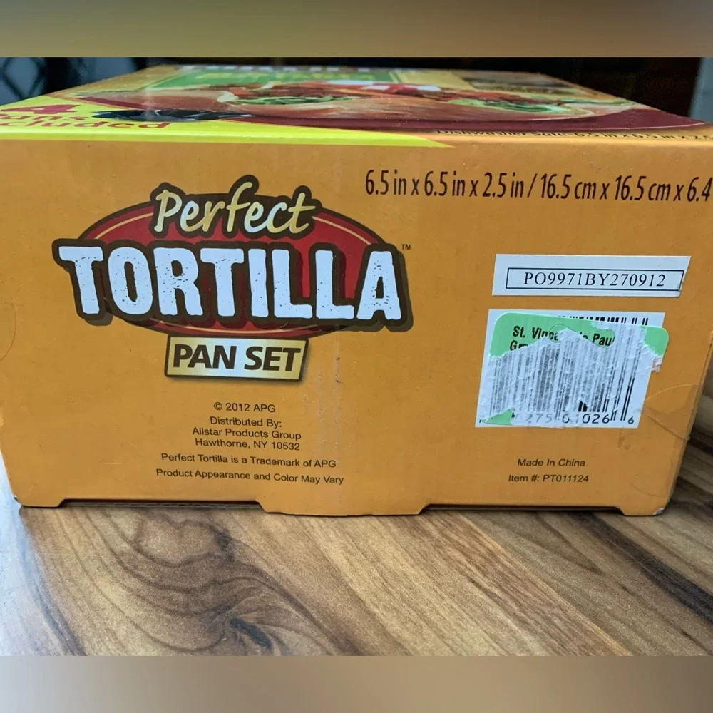 Perfect Tortilla Deluxe Pan Set 4 Non Stick For Baked Taco Salad Bowl Shells